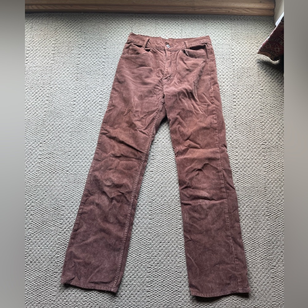 Brandy Melville brown corduroy pants low rise